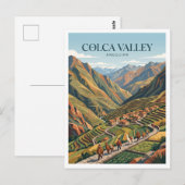 Carte Postale Vallée de Colca Chivay Pérou (Devant / Derrière)