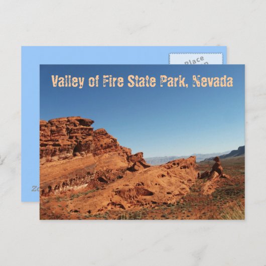 Carte Postale Vallée de Feu (Devant / Derrière)