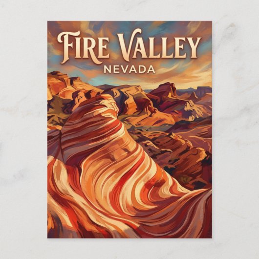 Carte Postale Vallée de Feu Nevada (Devant)