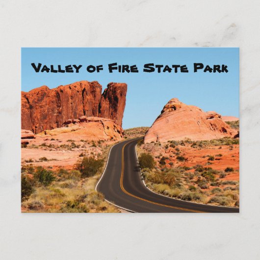 Carte Postale Vallée de feu Parc d'état Nevada Amérique USA (Devant)