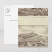 Carte Postale Vallée de Frazier, ranchs Lakeside (Devant / Derrière)