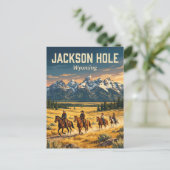 Carte Postale vallée de Jackson Hole Wyoming (Debout devant)