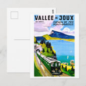 Carte Postale Vallée de Joux, le pont vient du tunnel (Devant / Derrière)