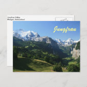 Carte Postale Vallée de Jungfrau (Devant / Derrière)