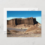 Carte Postale Vallée de la lune, Désert d'Atacama, Désert du Chi (Devant / Derrière)