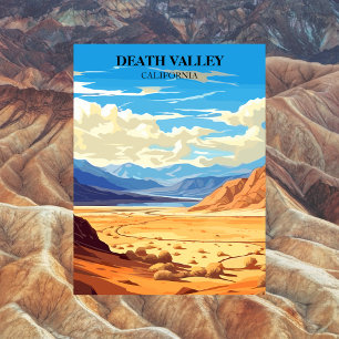 Carte Postale Vallée de la Mort. Californie Rétro Vintage