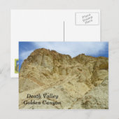 Carte postale Vallée de la Mort/Canyon d'or ! (Devant / Derrière)