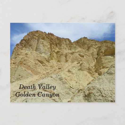 Carte postale Vallée de la Mort/Canyon d'or ! (Devant)