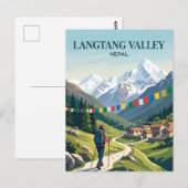 Carte Postale Vallée de Langtang Népal (Devant / Derrière)