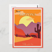 Carte Postale Vallée de l'Arizona (Devant / Derrière)