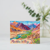 Carte Postale Vallée de Markha Inde (Debout devant)