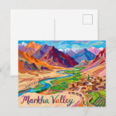 Carte Postale Vallée de Markha Inde (Devant / Derrière)