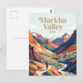 Carte Postale Vallée de Markha Inde (Devant / Derrière)
