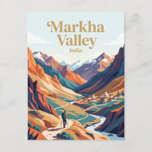 Carte Postale Vallée de Markha Inde