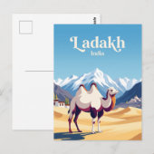 Carte Postale Vallée de Nubra en Inde (Devant / Derrière)