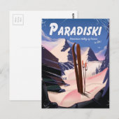 Carte Postale Vallée de Paradiski Tarentaise, France, Affiche de (Devant / Derrière)