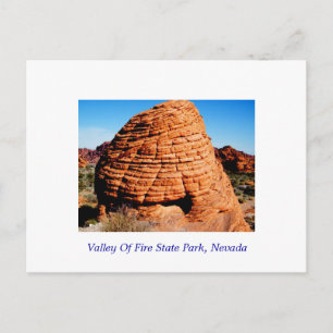Carte Postale Vallée de parc d'état du feu, Nevada