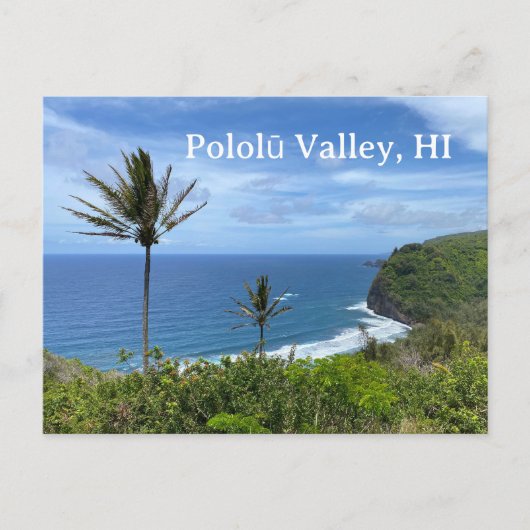 Carte Postale Vallée de Pololú, HI (Devant)