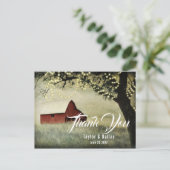 Carte Postale Vallée de Red Barn, Conception de ferme rustique (Debout devant)