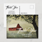 Carte Postale Vallée de Red Barn, Conception de ferme rustique (Devant / Derrière)