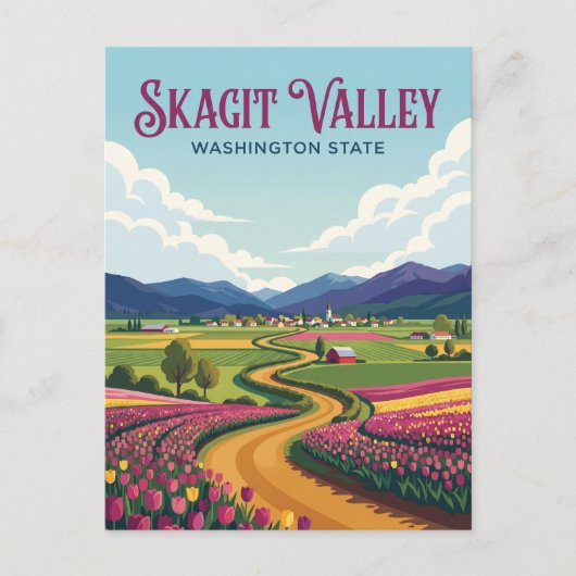 Carte Postale Vallée de Skagit USA (Devant)