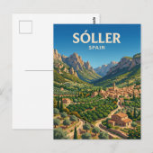 Carte Postale Vallée de Sóller Espagne (Devant / Derrière)