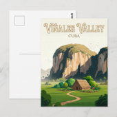 Carte Postale Vallée de Viñales Cuba (Devant / Derrière)