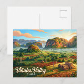 Carte Postale Vallée de Viñales Cuba (Devant / Derrière)