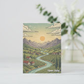 Carte Postale Vallée de Vipava, Slovénie (Debout devant)