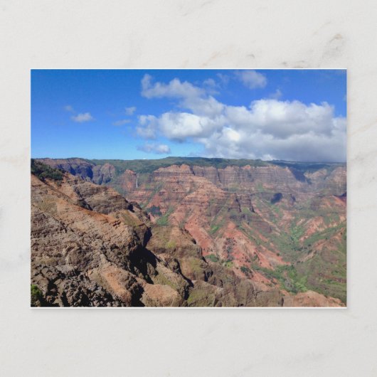 Carte postale Vallée de Waimea sur l'île de Kauai (Devant)