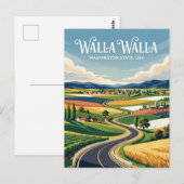 Carte Postale Vallée de Walla Walla USA (Devant / Derrière)