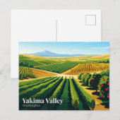 Carte Postale Vallée de Yakima États-Unis (Devant / Derrière)