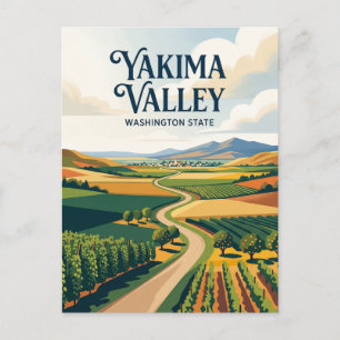 Carte Postale Vallée de Yakima USA