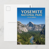 Carte Postale Vallée de Yosemite (Devant / Derrière)
