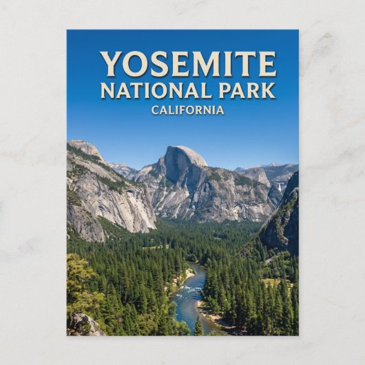 Carte Postale Vallée de Yosemite (Devant)