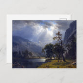 Carte Postale Vallée de Yosemite d'Albert Bierstadt (Devant / Derrière)