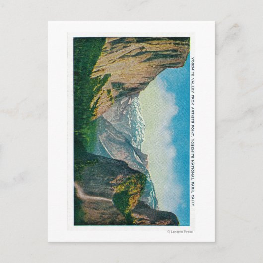 Carte Postale Vallée de Yosemite de Artist's Point (Devant)
