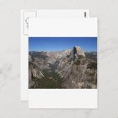Carte Postale Vallée De Yosemite Et Demi-Dôme De Glacier Point (Devant / Derrière)