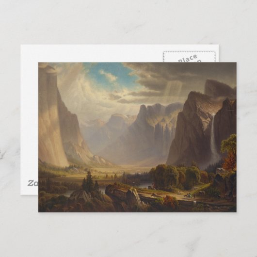Carte Postale Vallée de Yosemite par Thomas Hill (Devant / Derrière)