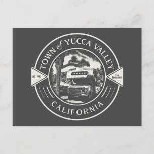 CARTE POSTALE VALLÉE DE YUCCA - SAN BERNARDINO CALIFORNIE