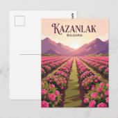 Carte Postale Vallée des Roses Bulgarie (Devant / Derrière)