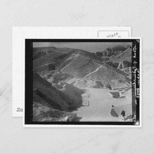 Carte Postale Vallée des tombeaux royaux, Montrer Tutankhaman c. (Devant / Derrière)