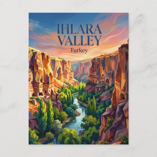 Carte Postale Vallée d'Ihlara Turquie (Devant)