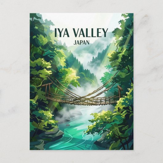 Carte Postale Vallée d'Iya Japon (Devant)