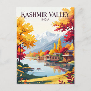 Carte Postale Vallée du Cachemire en Inde