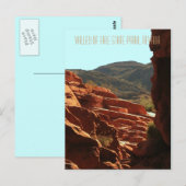 Carte Postale Vallée du feu (Devant / Derrière)