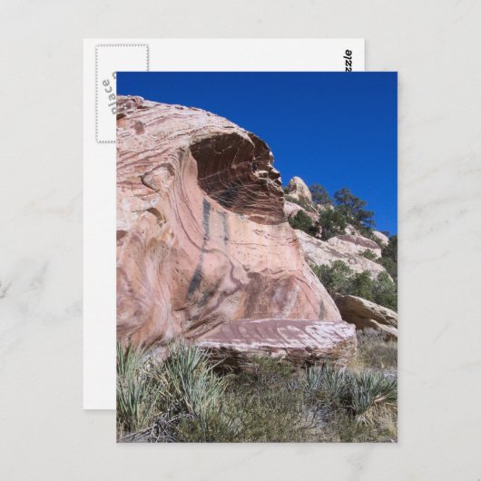 Carte Postale Vallée du feu (Devant / Derrière)