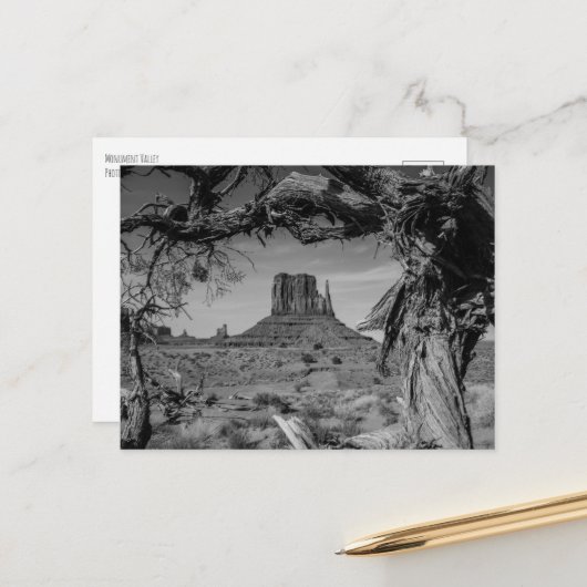 Carte Postale Vallée du Monument (Devant/Arrière en situation)