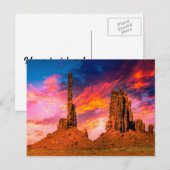 Carte Postale Vallée du Monument (Devant / Derrière)