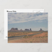 Carte Postale Vallée du Monument (Devant / Derrière)